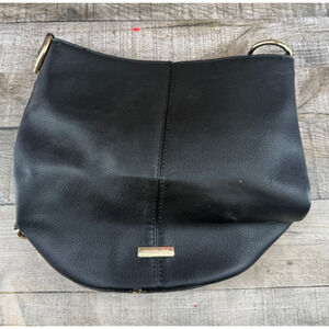 Rachel Zoe Black Leather Handbag Purse One Size